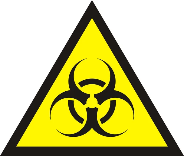 Biyolojik tehlike sembolü iz biyolojik tehdit uyarısı