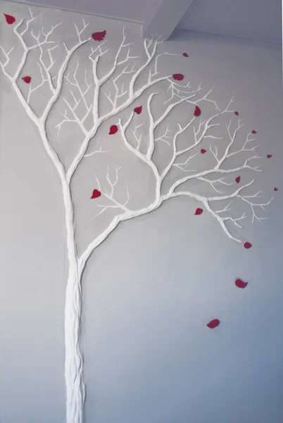 Dekorativa gips träd — Stockfoto