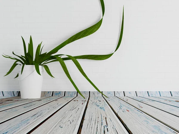 Vazo, 3d bitki — Stok fotoğraf