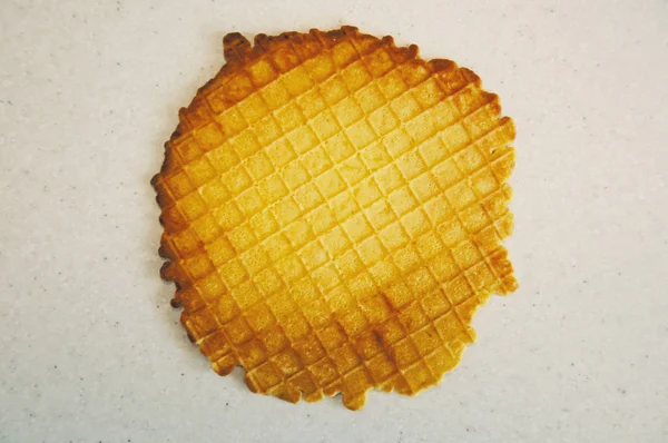 Waffle belga, boa comida e sobremesa — Fotografia de Stock