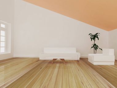 Tablo, tekli odasında, 3d