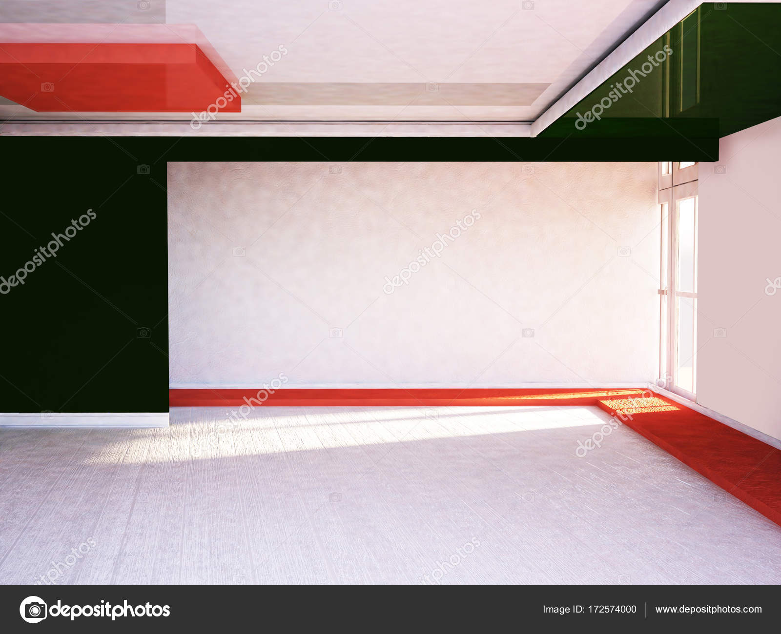 Empty room with the window, 3d Stock Photo by ©minerva86 172574000