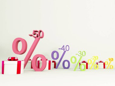 reklam resim, indirim ve promosyonlar deposundaki hediyeler için