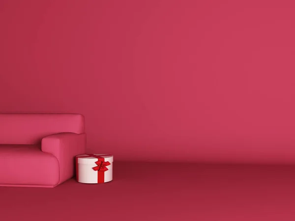 Sofa in the room, 3d — Stock Photo, Image