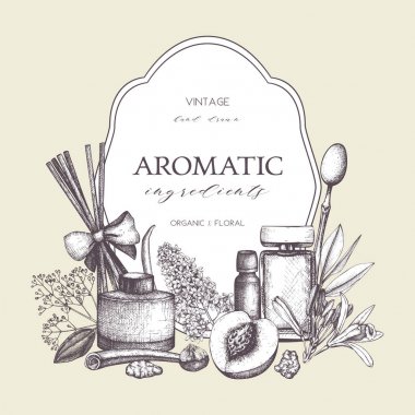 Aromatik ve tıbbi bitki tasarım.