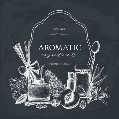 Aromatik ve tıbbi bitki tasarım.