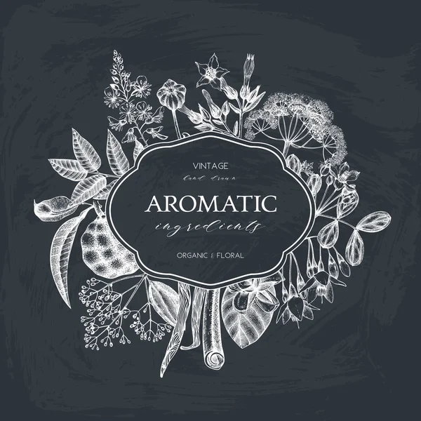 Aromatik ve tıbbi bitki tasarım.