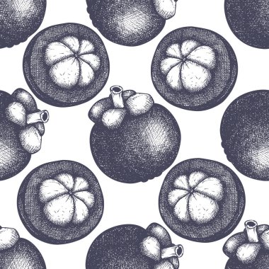 Mor mangosten meyve arka plan.