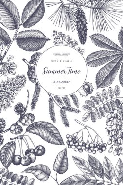 El poster yaz saati konsepti ile beyaz zemin üzerine çekilmiş.