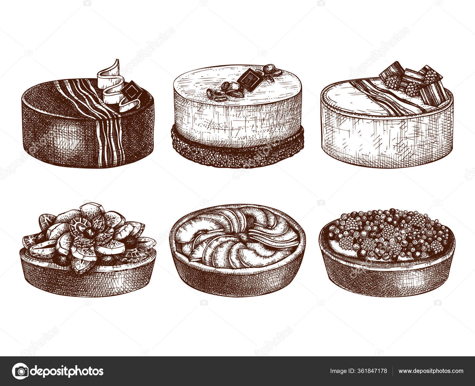 Fruit Berry Deserts Collection Hand Drawn Baking Cakes Pies Homemade Stock Vector Image By C Geraria Fruit Berry Deserts Collection Hand Drawn Baking Cakes Pies Homemade Stock Vector Image By C Geraria