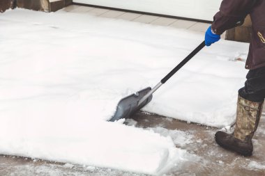 Ayakkabı kürek kar. adam plastik kürek kar botları temizler