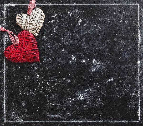 Kaart van de liefde. Valentijnskaart. — Stockfoto
