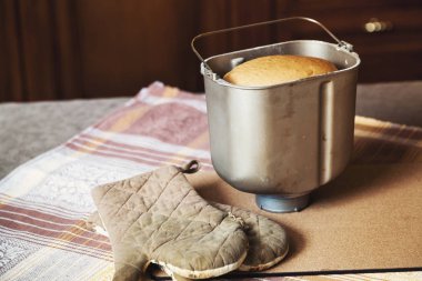 Ekmek pişirme ve masa örtüleri eldiven pişirme için formu