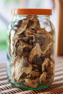 Cam kurutulmuş mantar