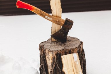 arka plan beyaz kar güdük AX sopa