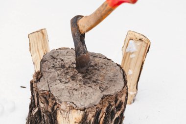 arka plan beyaz kar güdük AX sopa