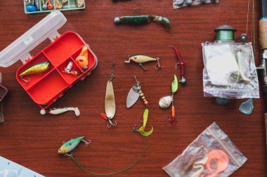 pike balıkçılık yalanlar için yapay yemler, masayı