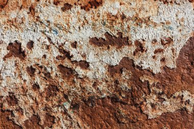 Paslı metalin dokusu