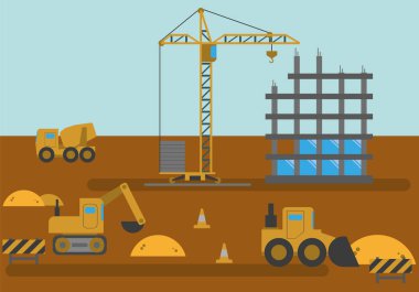 İnşaat Site bina konut