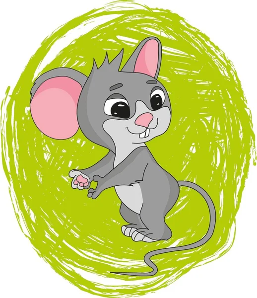 Vektorová Animovaná Myš — Stockový vektor