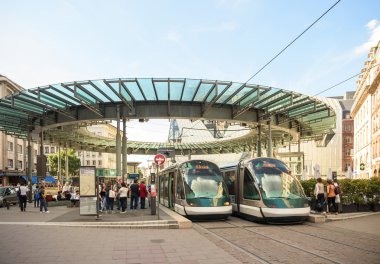 Strazburg, Alsace iki tr ile Fransız şehir merkezi meşgul