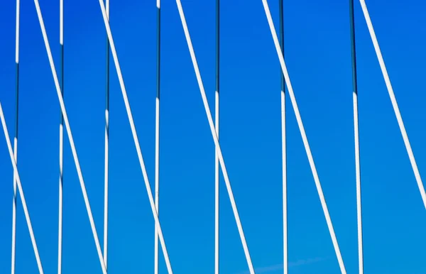 Bridgedetail contra o céu azul — Fotografia de Stock