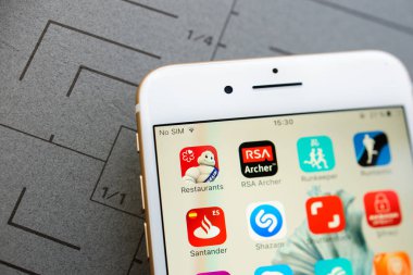 Ekranda birden fazla apps ile yeni iphone 7 artı