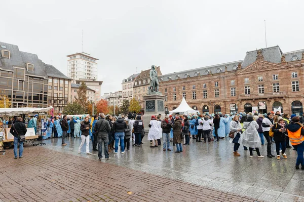 Nurses and care assistants protest in France — Stock Photo, Image