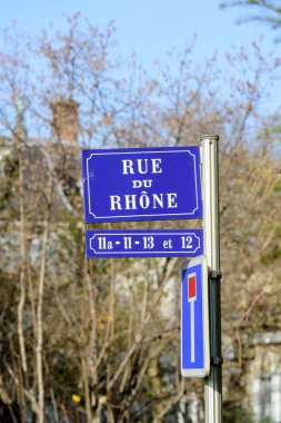 Rue Du Rhone Rhone Fransa şehirde görülen sokak