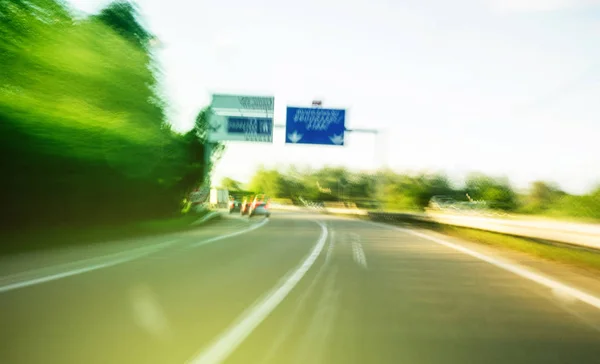 Drunk view while driwing — Stock Photo, Image