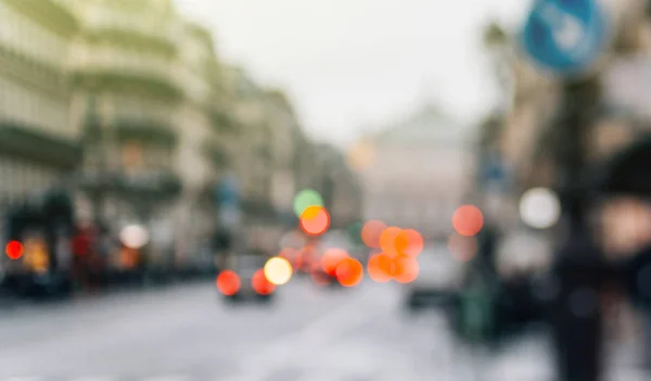 Rozmycie widzenia Avenue de l'Opara w Paryż, Francja — Zdjęcie stockowe