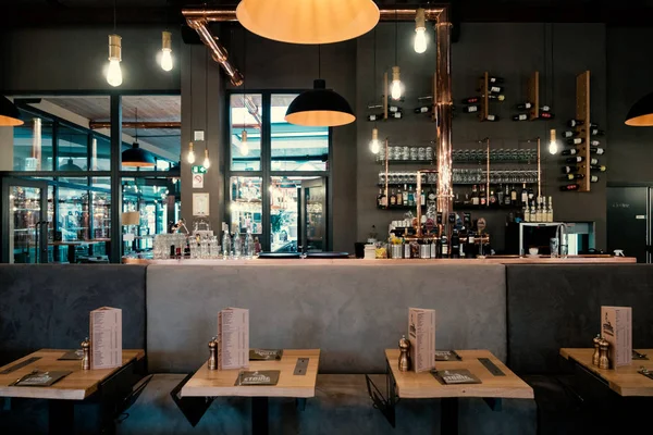 Interior of French Restaurant — Stock Photo, Image