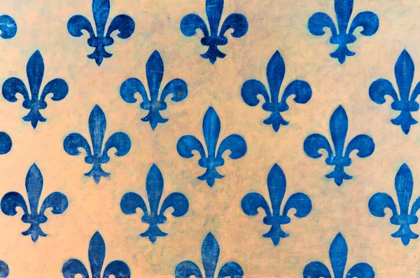 Blue Fleur de lis wallpaper fleur-de-lis — 图库照片