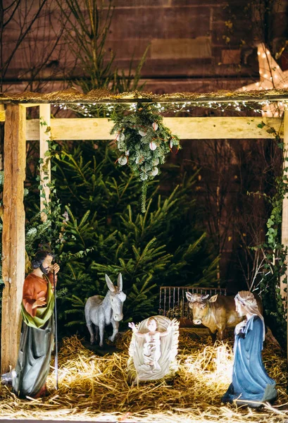 Presepe per le strade di Strasburgo — Foto Stock