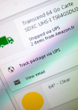 Amazon UPS 2 maddelerin sevk