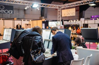 Alyans Salon du evlilik düğün adil Fransa genç Çift