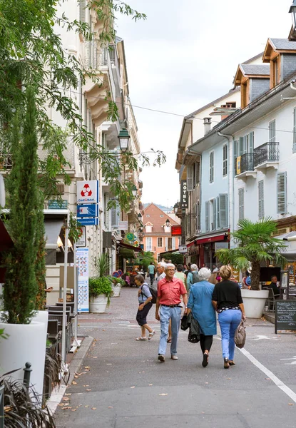 Rue 1. Albert SNCF Benedictines Aix-Les-Bains z pieszych — Zdjęcie stockowe