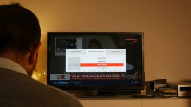 İzlerken Donald Trump'ın yemin törenine dostum