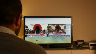 İzlerken Donald Trump'ın yemin törenine dostum