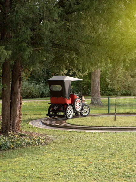 Vintage OPEL car in amusement park — Stock Photo, Image