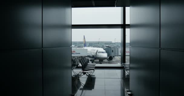 Франкфуртський Аеропорт Приміщенні Німеччини — стокове відео