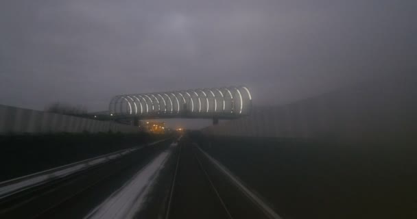 Görüntüleri Metro Tren Penceresinden Görüntülemek — Stok video