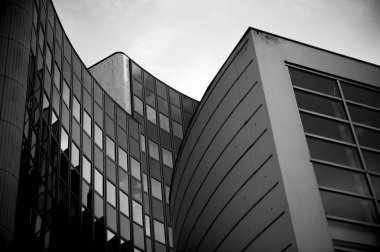 Modern mimarinin - ofis siyah beyaz detay