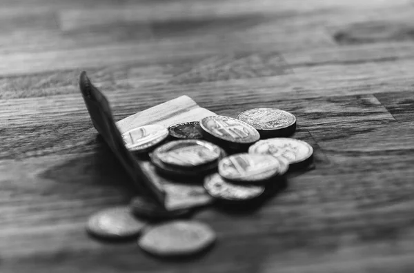 Pound Sterling on table in Luxury restaurant