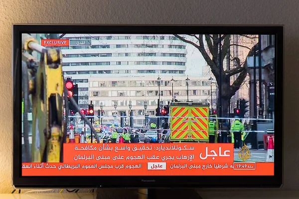 Al Jazeera brekend nieuws Londen aanvallen — Stockfoto