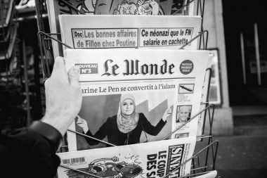 Le Wonde dergi Islam bw dönüştürmeye Marine le Pen ile