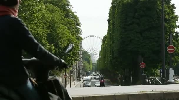 Paryż Francja Circa 2016 Majestic View Paris Life Avenue President — Wideo stockowe