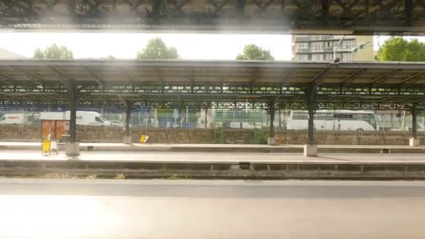 Paris France Circa 2016 Point Vue Passager Arrivant Gare Paris — Video