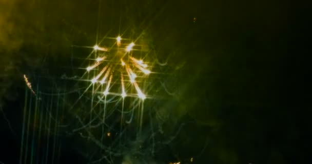 Feux d'artifice colorés de style comète 