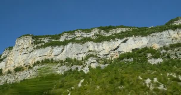 Výše Při Pohledu Krásné Francouzské Pohoří Jura Massif Jura Jsou — Stock video